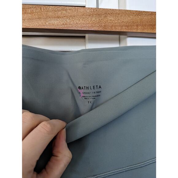 NWT Athleta Stash Pocket Colorblock 7/8 tight 1X - Picture 5 of 6